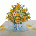 pop-up narcis in vaas kaart